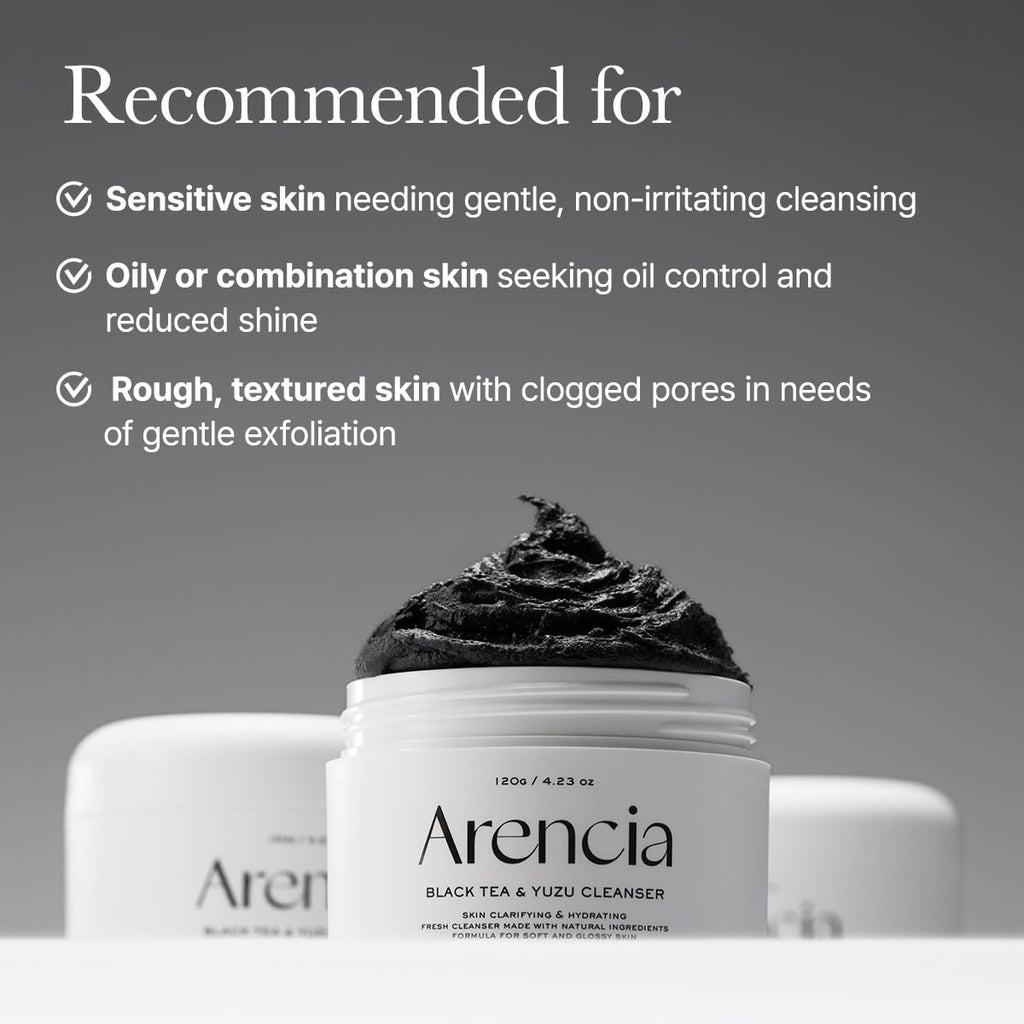 Arencia Black Tea & Yuzu Rice Mochi Cleanser